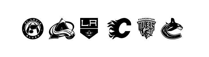 NHL WEST  Free Fonts Download