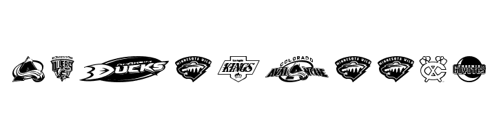NHL WEST  Free Fonts Download