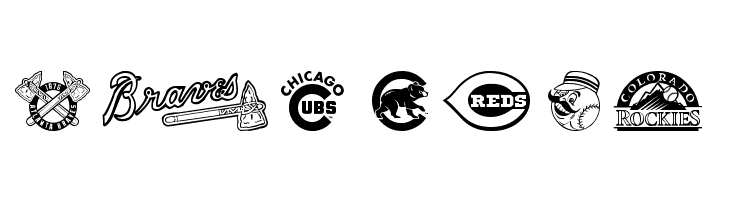 MLB NL  Free Fonts Download