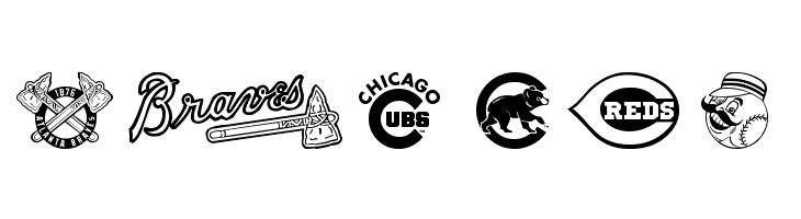 MLB NL  Free Fonts Download