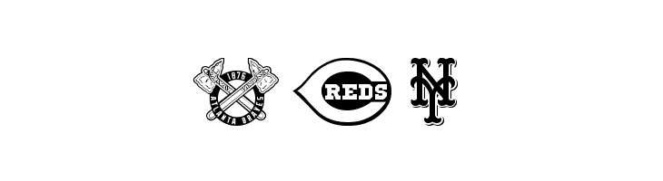 MLB NL  Free Fonts Download