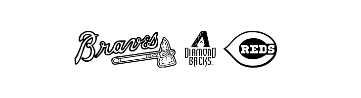 MLB NL  Free Fonts Download