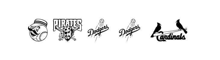 MLB NL  Free Fonts Download