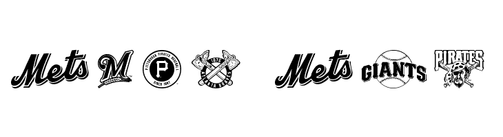 MLB NL  Free Fonts Download
