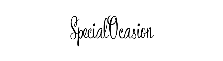 SpecialOcasion Bronze Script Personal Use Font