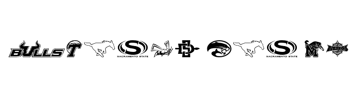 NCAA The Americans  Free Fonts Download