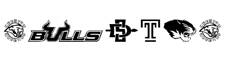 NCAA The Americans  Free Fonts Download