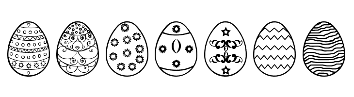 Easter eggs ST  Free Fonts Download