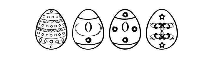 Easter eggs ST  Free Fonts Download