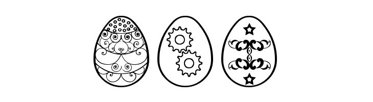Easter eggs ST  Free Fonts Download