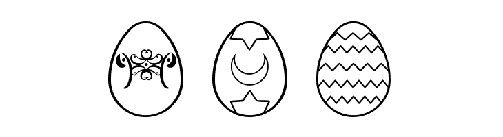 Easter eggs ST  Free Fonts Download