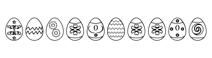 Easter eggs ST  Free Fonts Download