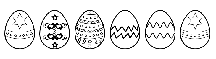 Easter eggs ST  Free Fonts Download