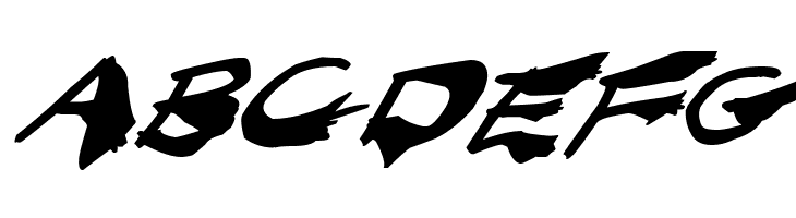 Nightmare Ink Italic  Free Fonts Download