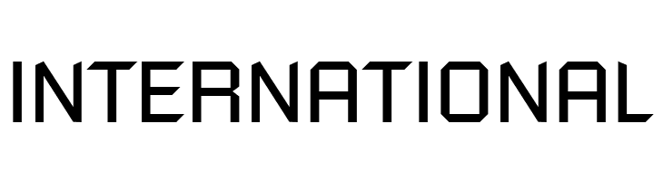 INTERNATIONAL Futured Font