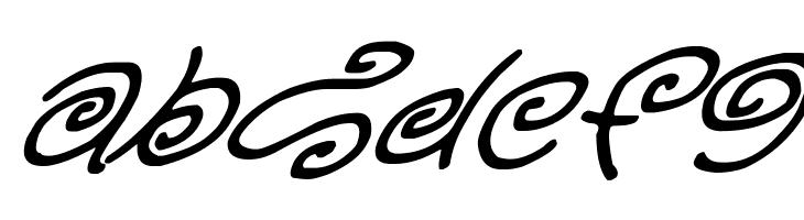 Kurly Kyoots Italic  Free Fonts Download