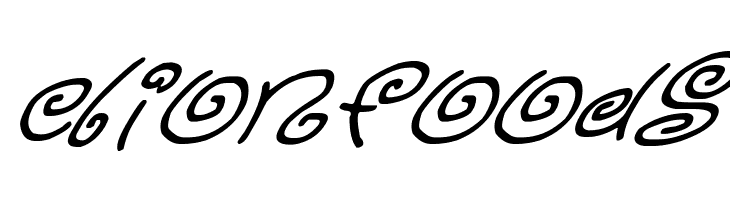 Kurly Kyoots Italic  Free Fonts Download