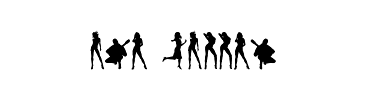 Human Silhouettes Free  Free Fonts Download