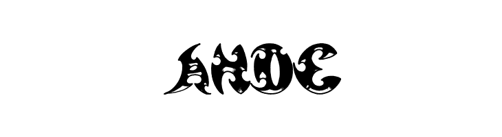 Pauls 3-D Tribal  Free Fonts Download