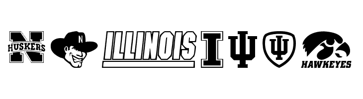 NCAA Big 10  Free Fonts Download
