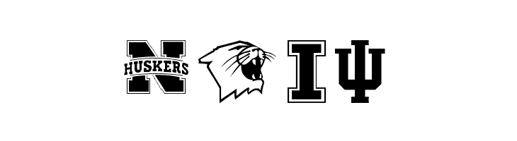 NCAA Big 10  Free Fonts Download