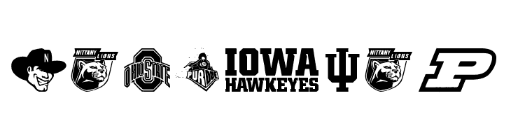 NCAA Big 10  Free Fonts Download