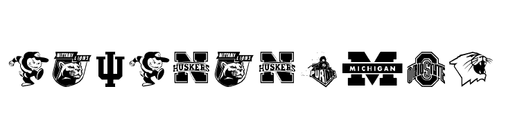 NCAA Big 10  Free Fonts Download
