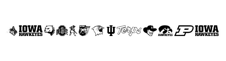 NCAA Big 10  Free Fonts Download