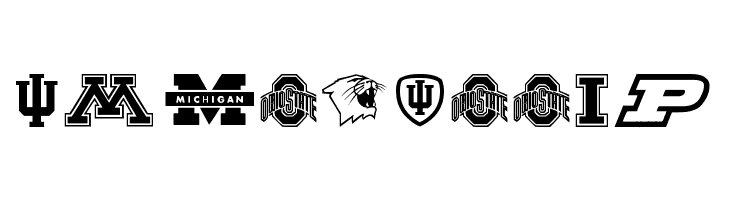 NCAA Big 10  Free Fonts Download