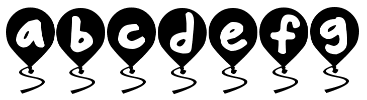 Balloon Floats  Free Fonts Download