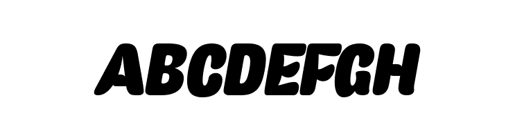ABCDEFGH Caprica Sans It Personal Use Font