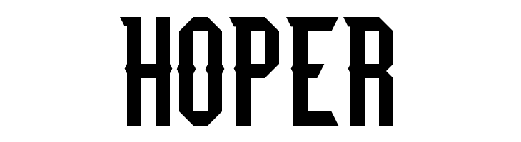 HOPER Team Fury Regular Font