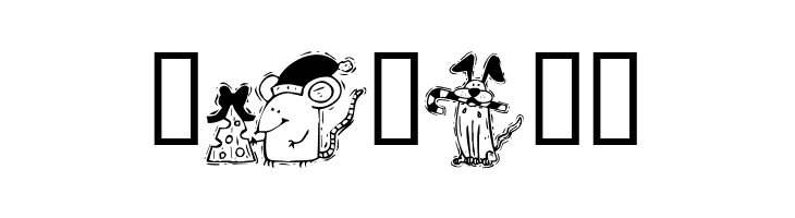 KR Christmas 2002 Dings 3  Free Fonts Download