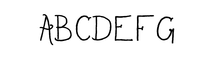 ABCDEFG Sailor's Delight Regular Font