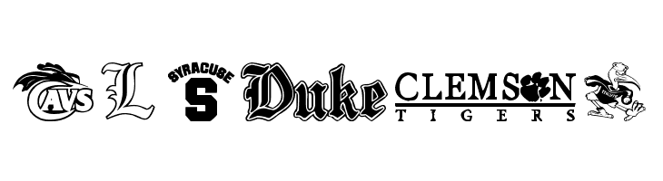 NCAA ACC  Free Fonts Download