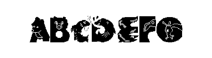 Animal Alphabet  Free Fonts Download