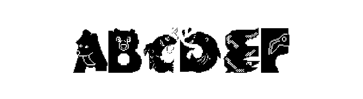 Animal Alphabet  Free Fonts Download