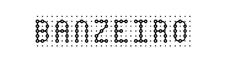 Pindown Plain BRK  Free Fonts Download