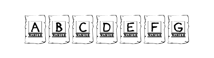 KR Wanted!  Free Fonts Download