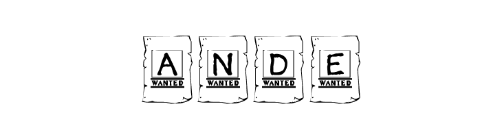 KR Wanted!  Free Fonts Download