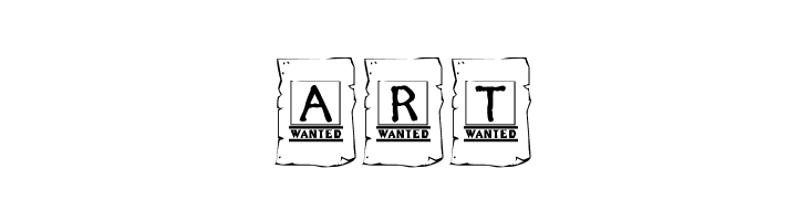 KR Wanted!  Free Fonts Download