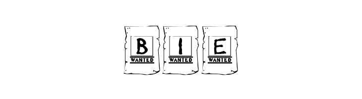 KR Wanted!  Free Fonts Download