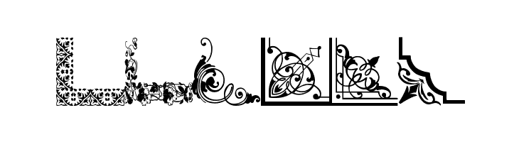 Vintage Decorative Corners 33  Free Fonts Download