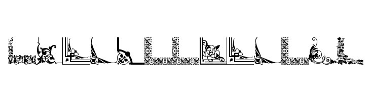 Vintage Decorative Corners 33  Free Fonts Download