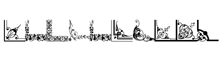 Vintage Decorative Corners 33  Free Fonts Download