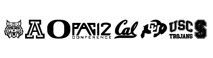 PAC-12  Free Fonts Download