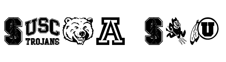 PAC-12  Free Fonts Download