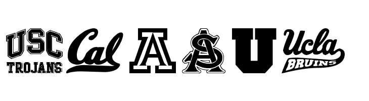PAC-12  Free Fonts Download