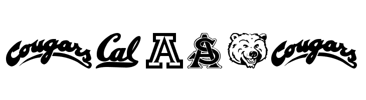 PAC-12  Free Fonts Download