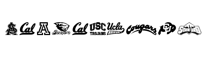 PAC-12  Free Fonts Download